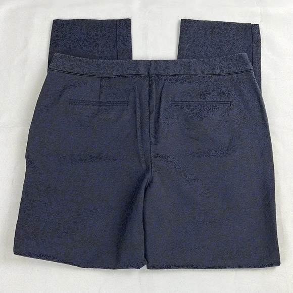 Dana Bushman Women’s 10 Textured Straight Leg Pockets Cotton Blend Dress Pant - Picture 2 of 7